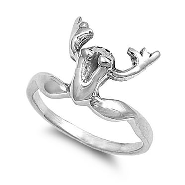 holly joll Lady 925 Sterling Silver Heart Diamond Ring Adjustable Size 7-9 holly joll Lady 925 Sterling Silver Heart Diamond Ring Adjustable Size 7-9